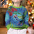 New Zealand Takahe Christmas Kid Ugly Christmas Sweater Maori Fern Mix Pohotukawa