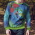 New Zealand Takahe Christmas Ugly Christmas Sweater Maori Fern Mix Pohotukawa