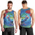 New Zealand Takahe Christmas Men Tank Top Maori Fern Mix Pohotukawa