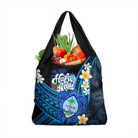 Hafa Adai Guam Grocery Bag Guahan Sea Turtle Tropical Style LT14 1-pack One Size Blue - Polynesian Pride
