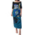 Hafa Adai Guam Puletasi Guahan Sea Turtle Tropical Style LT14 Long Dress Blue - Polynesian Pride