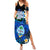 Hafa Adai Guam Summer Maxi Dress Guahan Sea Turtle Tropical Style LT14 Women Blue - Polynesian Pride