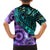 New Zealand Paua Shell With Australia Opal Unique Combine Family Matching Short Sleeve Bodycon Dress and Hawaiian Shirt LT14 - Polynesian Pride