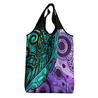 New Zealand Paua Shell With Australia Opal Unique Combine Grocery Bag LT14 - Polynesian Pride