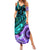 New Zealand Paua Shell With Australia Opal Unique Combine Summer Maxi Dress LT14 Women Green - Polynesian Pride