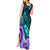 New Zealand Paua Shell With Australia Opal Unique Combine Tank Maxi Dress LT14 - Polynesian Pride