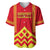 Hawaii Mauna Kea Baseball Jersey Hawaiian Kakau Tribal Pattern LT14 Red - Polynesian Pride