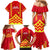 Hawaii Mauna Kea Family Matching Mermaid Dress and Hawaiian Shirt Hawaiian Kakau Tribal Pattern LT14 - Polynesian Pride