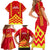 Hawaii Mauna Kea Family Matching Short Sleeve Bodycon Dress and Hawaiian Shirt Hawaiian Kakau Tribal Pattern LT14 - Polynesian Pride