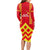 Hawaii Mauna Kea Long Sleeve Bodycon Dress Hawaiian Kakau Tribal Pattern LT14 - Polynesian Pride