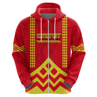 Hawaii Mauna Kea Zip Hoodie Hawaiian Kakau Tribal Pattern LT14 - Polynesian Pride