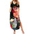 Hawaii Mauna Kea Summer Maxi Dress White Mountain With Nene Tropical Vibes LT14 Women Black - Polynesian Pride