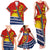 Personalised Mauri Kiribati Family Matching Tank Maxi Dress and Hawaiian Shirt Polynesian Ribaberiki Flag Style Mix Plumeria LT14 - Polynesian Pride