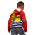 Personalised Mauri Kiribati Kid Hoodie Polynesian Ribaberiki Flag Style Mix Plumeria LT14 - Polynesian Pride