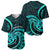 Turquoise New Zealand Mangopare Baseball Jersey Aotearoa Maori Koru Style LT14 - Polynesian Pride