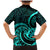 Turquoise New Zealand Mangopare Family Matching Mermaid Dress and Hawaiian Shirt Aotearoa Maori Koru Style LT14 - Polynesian Pride