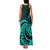 Turquoise New Zealand Mangopare Family Matching Tank Maxi Dress and Hawaiian Shirt Aotearoa Maori Koru Style LT14 - Polynesian Pride