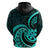 Turquoise New Zealand Mangopare Hoodie Aotearoa Maori Koru Style LT14 - Polynesian Pride