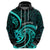 Turquoise New Zealand Mangopare Hoodie Aotearoa Maori Koru Style LT14 - Polynesian Pride