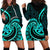 Turquoise New Zealand Mangopare Hoodie Dress Aotearoa Maori Koru Style LT14 - Polynesian Pride