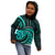 Turquoise New Zealand Mangopare Kid Hoodie Aotearoa Maori Koru Style LT14 - Polynesian Pride