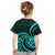 Turquoise New Zealand Mangopare Kid T Shirt Aotearoa Maori Koru Style LT14 - Polynesian Pride