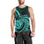 Turquoise New Zealand Mangopare Men Tank Top Aotearoa Maori Koru Style LT14 - Polynesian Pride