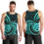 Turquoise New Zealand Mangopare Men Tank Top Aotearoa Maori Koru Style LT14 - Polynesian Pride