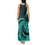 Turquoise New Zealand Mangopare Tank Maxi Dress Aotearoa Maori Koru Style LT14 - Polynesian Pride