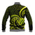 Lime Green New Zealand Mangopare Baseball Jacket Aotearoa Maori Koru Style LT14 - Polynesian Pride