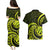 Lime Green New Zealand Mangopare Couples Matching Puletasi and Hawaiian Shirt Aotearoa Maori Koru Style LT14 - Polynesian Pride