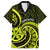 Lime Green New Zealand Mangopare Family Matching Long Sleeve Bodycon Dress and Hawaiian Shirt Aotearoa Maori Koru Style LT14 Dad's Shirt - Short Sleeve Lime Green - Polynesian Pride