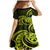 Lime Green New Zealand Mangopare Family Matching Mermaid Dress and Hawaiian Shirt Aotearoa Maori Koru Style LT14 - Polynesian Pride