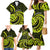 Lime Green New Zealand Mangopare Family Matching Mermaid Dress and Hawaiian Shirt Aotearoa Maori Koru Style LT14 - Polynesian Pride