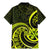 Lime Green New Zealand Mangopare Family Matching Mermaid Dress and Hawaiian Shirt Aotearoa Maori Koru Style LT14 - Polynesian Pride