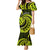 Lime Green New Zealand Mangopare Family Matching Mermaid Dress and Hawaiian Shirt Aotearoa Maori Koru Style LT14 Mom's Dress Lime Green - Polynesian Pride