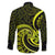 Lime Green New Zealand Mangopare Family Matching Off Shoulder Long Sleeve Dress and Hawaiian Shirt Aotearoa Maori Koru Style LT14 - Polynesian Pride