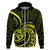 Lime Green New Zealand Mangopare Hoodie Aotearoa Maori Koru Style LT14 Zip Hoodie Lime Green - Polynesian Pride