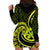 Lime Green New Zealand Mangopare Hoodie Dress Aotearoa Maori Koru Style LT14 - Polynesian Pride