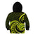 Lime Green New Zealand Mangopare Kid Hoodie Aotearoa Maori Koru Style LT14 - Polynesian Pride