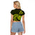 Lime Green New Zealand Mangopare Raglan Cropped T Shirt Aotearoa Maori Koru Style LT14 - Polynesian Pride