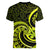 Lime Green New Zealand Mangopare Women V Neck T Shirt Aotearoa Maori Koru Style LT14 - Polynesian Pride