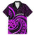 Purple Aotearoa Mangopare Family Matching Mermaid Dress and Hawaiian Shirt NZ Maori Koru Style LT14 Dad's Shirt - Short Sleeve Purple - Polynesian Pride