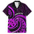 Purple Aotearoa Mangopare Family Matching Off Shoulder Maxi Dress and Hawaiian Shirt NZ Maori Koru Style LT14 Dad's Shirt - Short Sleeve Purple - Polynesian Pride