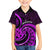 Purple Aotearoa Mangopare Family Matching Off Shoulder Maxi Dress and Hawaiian Shirt NZ Maori Koru Style LT14 Son's Shirt Purple - Polynesian Pride