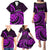 Purple Aotearoa Mangopare Family Matching Puletasi and Hawaiian Shirt NZ Maori Koru Style LT14 - Polynesian Pride