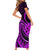 Purple Aotearoa Mangopare Family Matching Short Sleeve Bodycon Dress and Hawaiian Shirt NZ Maori Koru Style LT14 - Polynesian Pride