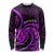 Purple Aotearoa Mangopare Long Sleeve Shirt NZ Maori Koru Style LT14 Unisex Purple - Polynesian Pride