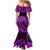 Purple Aotearoa Mangopare Mermaid Dress NZ Maori Koru Style LT14 - Polynesian Pride