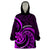 Purple Aotearoa Mangopare Wearable Blanket Hoodie NZ Maori Koru Style LT14 One Size Purple - Polynesian Pride